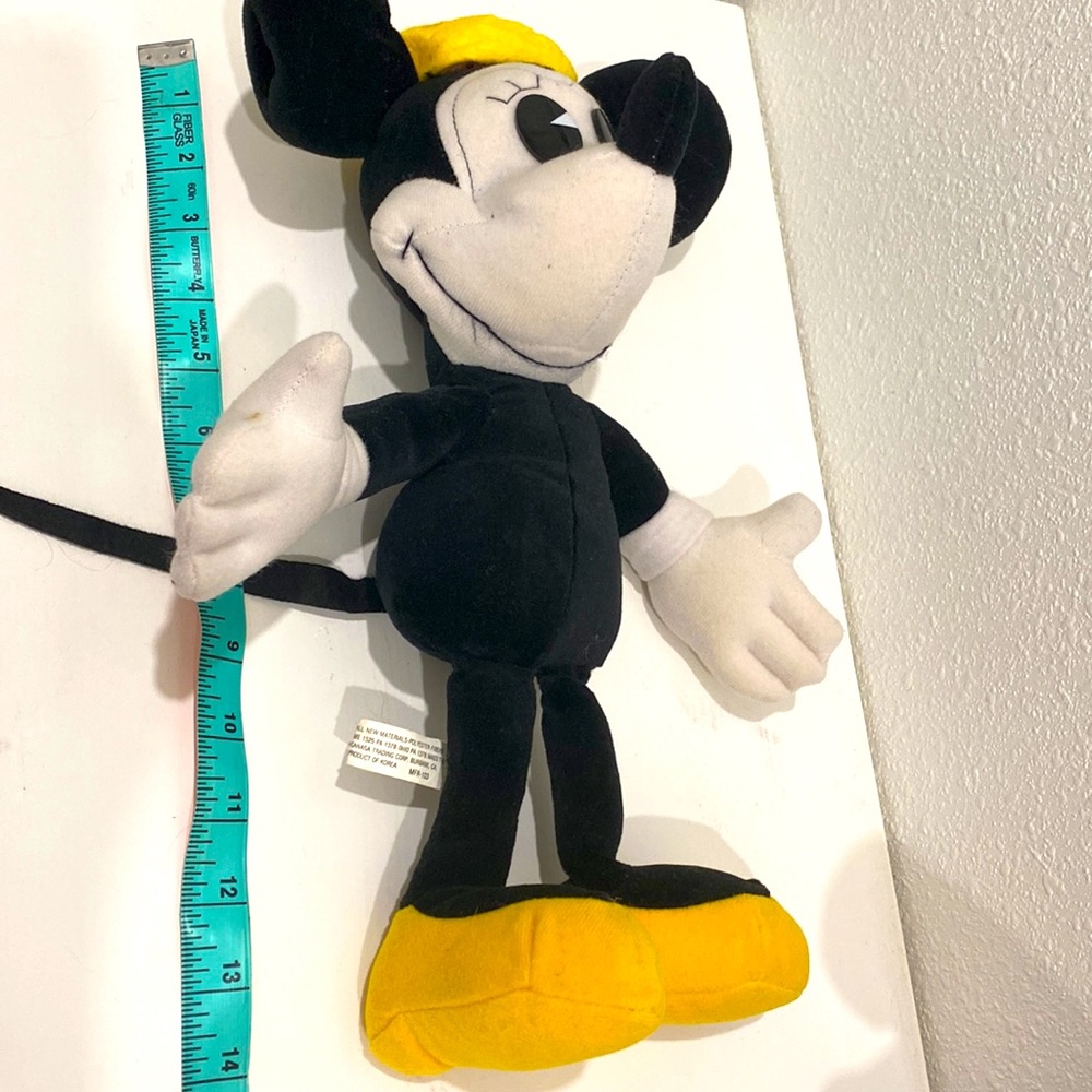 Vintage 80s Set of Disneyland Walt Disney Mickey & Minnie Mouse Plush Toy RARE - Picture 3 of 9